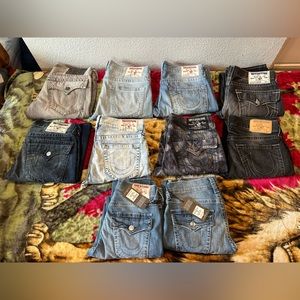 True Religion Jeans (10 Pairs)